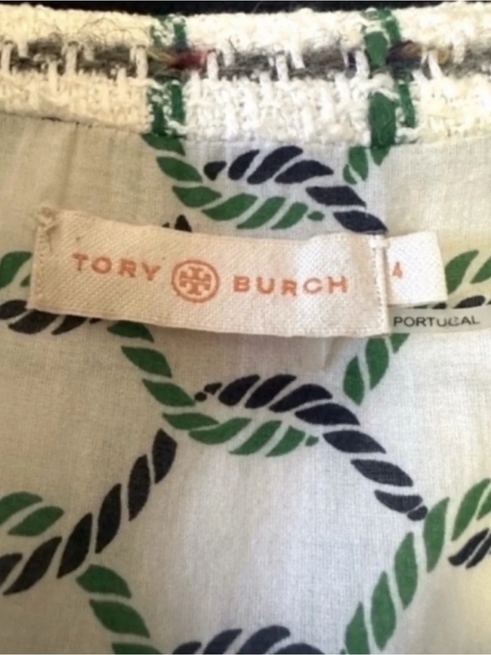 Tory Burch Pocomo Jetty Tweed Check Plaid Blazer